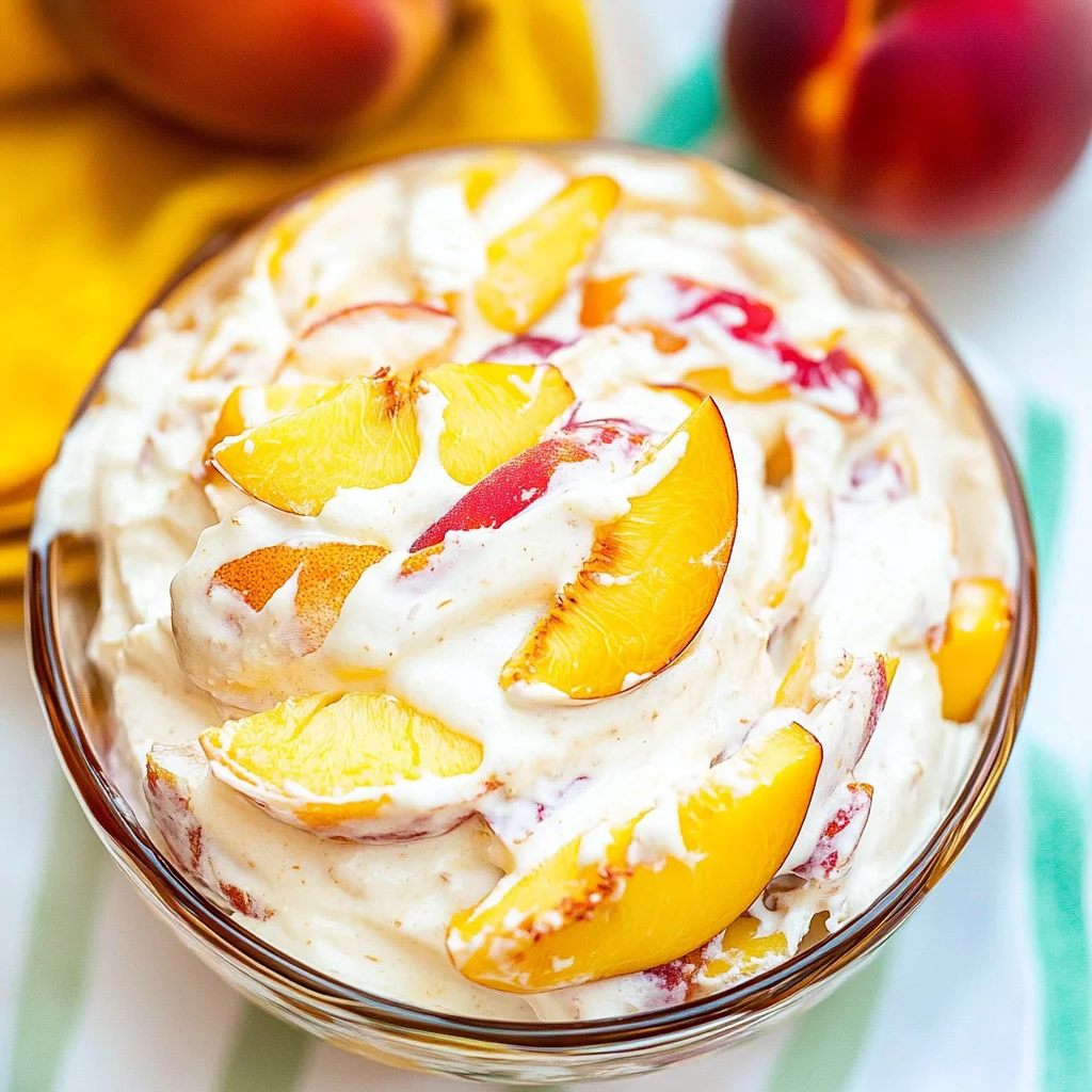 Peach Cheesecake Salad