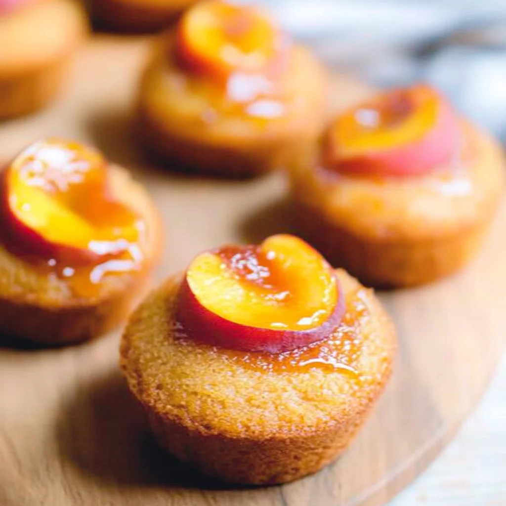 Peach Upside Down Mini Cakes