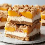 Peaches and Cream Desserts: Irresistible Peach Cobbler Cheesecake Bars for Every Occasion