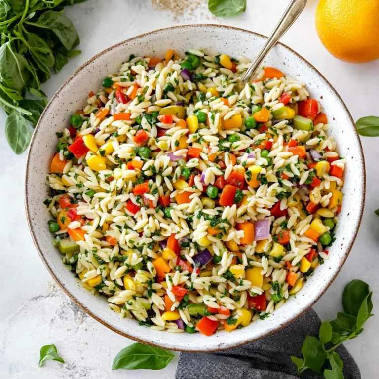 Rainbow Orzo Salad