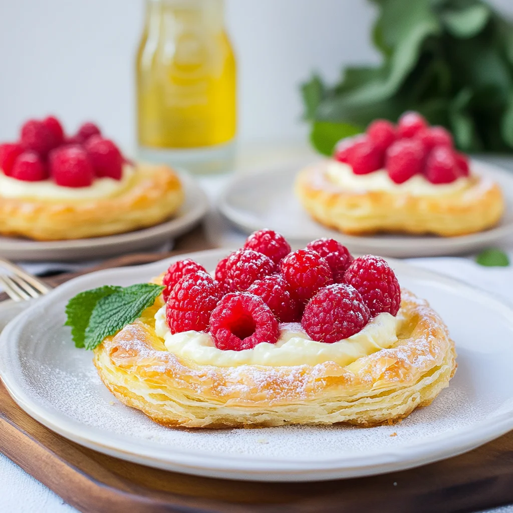 Raspberry Lemon Mascarpone Pastries