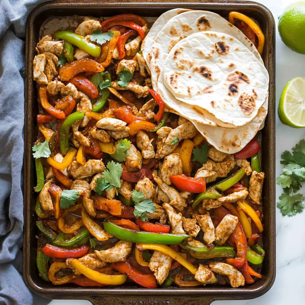Sheet Pan Chicken Fajitas