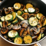 Skillet Zucchini and Mushrooms