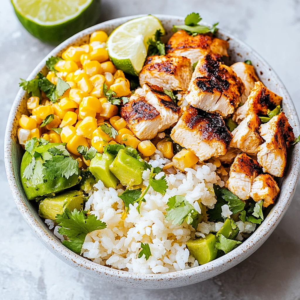 Street Corn Chicken Rice Bowl Recipe