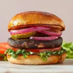 The Best Grilled Portobello Mushroom Burger