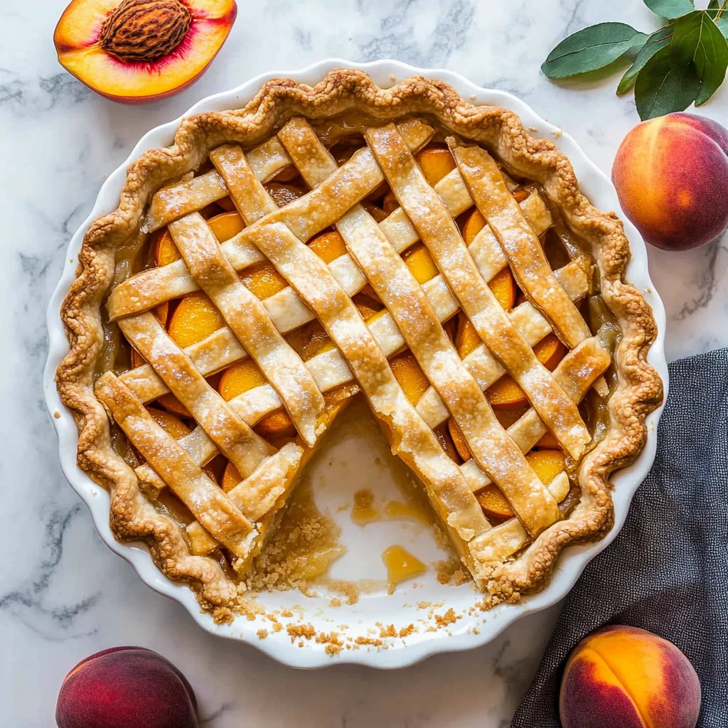 The Best Peach Pie