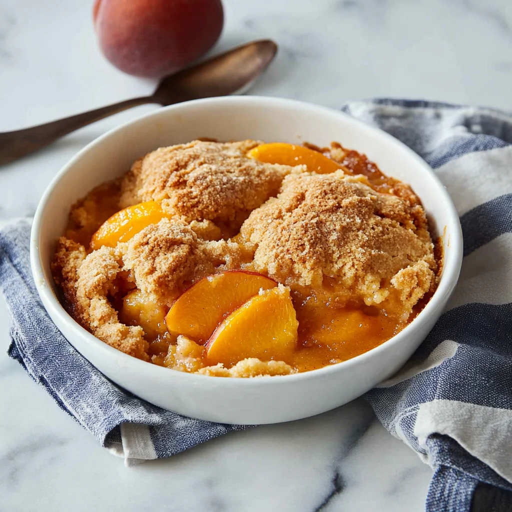 The Easiest Southern Peach Cobbler