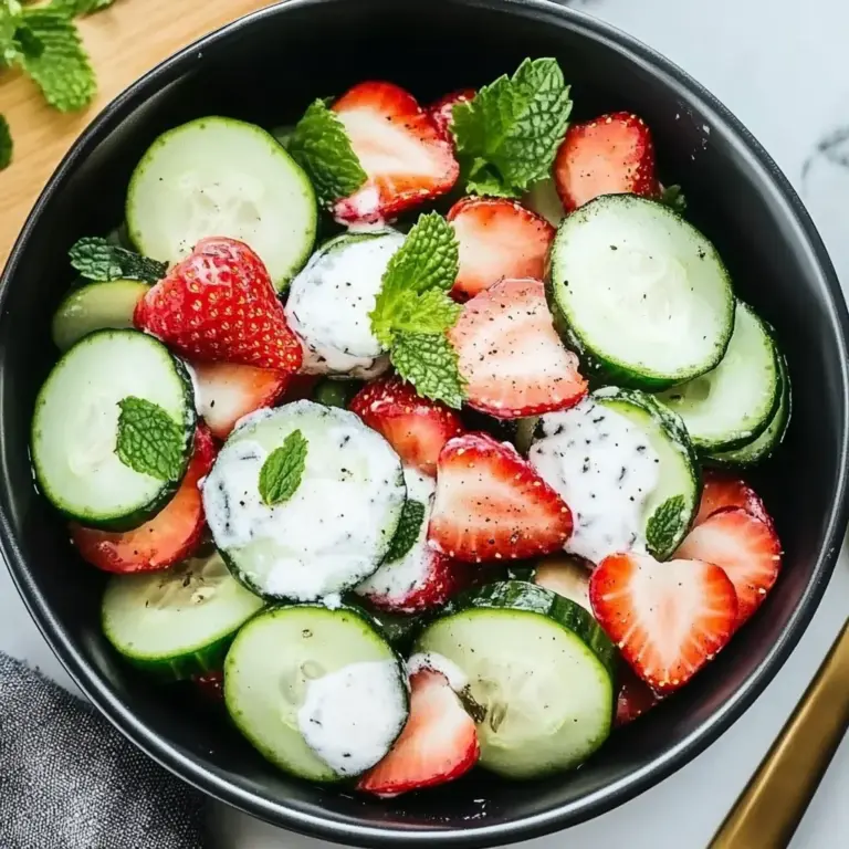This Cucumber Strawberry Salad