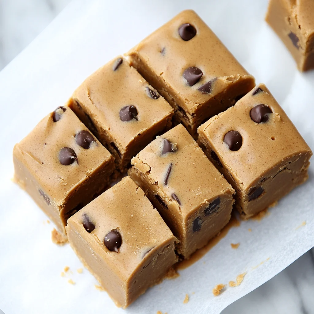 Three Ingredient Peanut Butter Cookie Dough Break-Apart Fudge