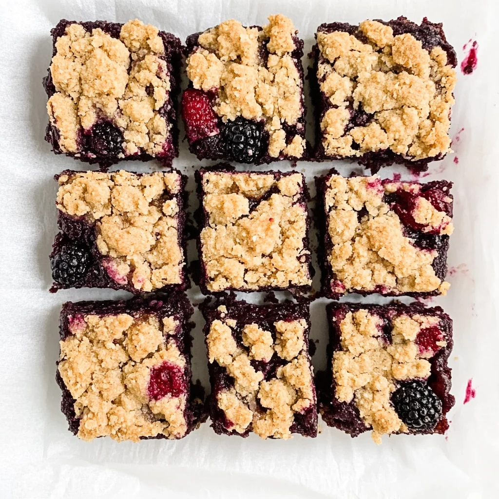 Vegan Berry Crumble Bars