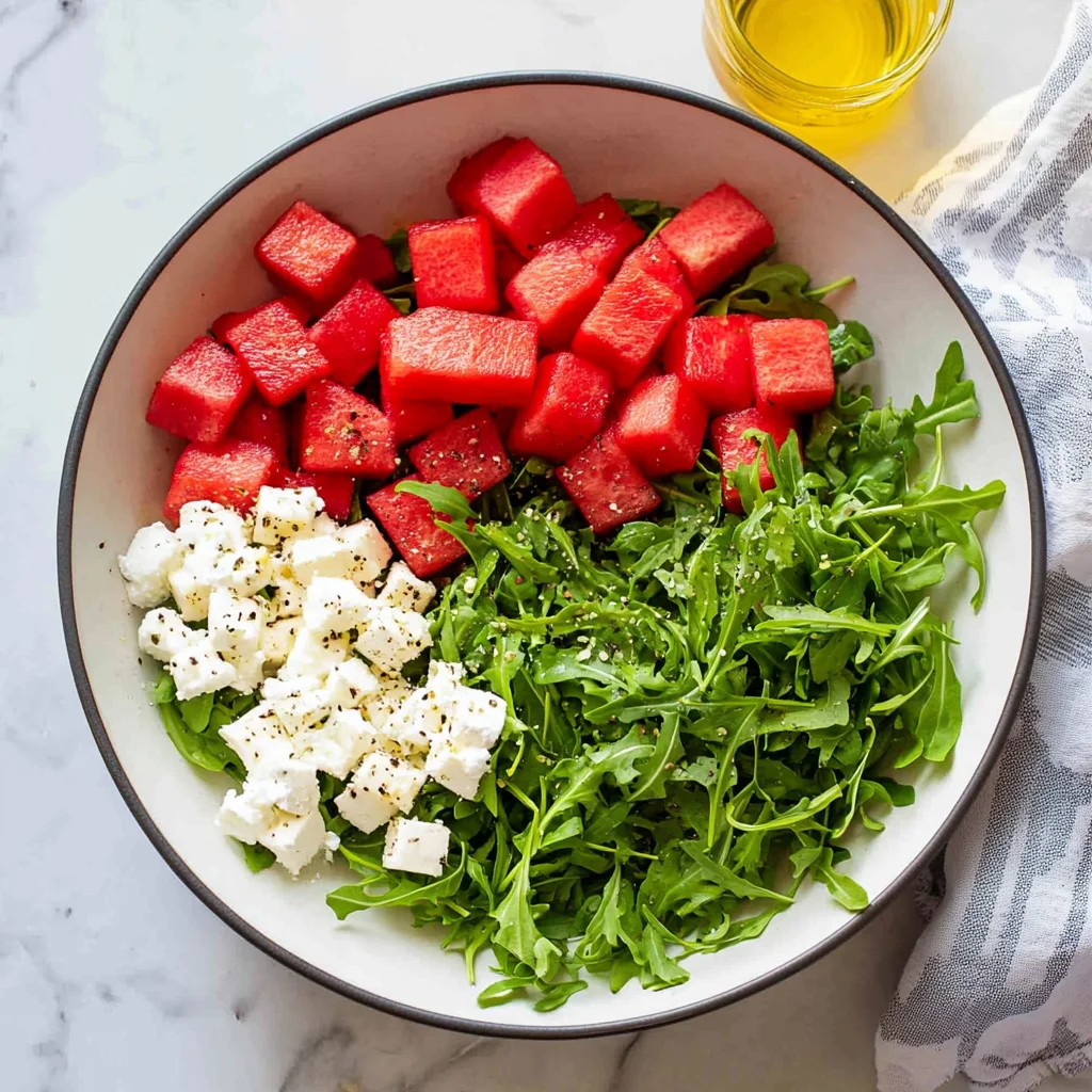 Watermelon Arugula Salad