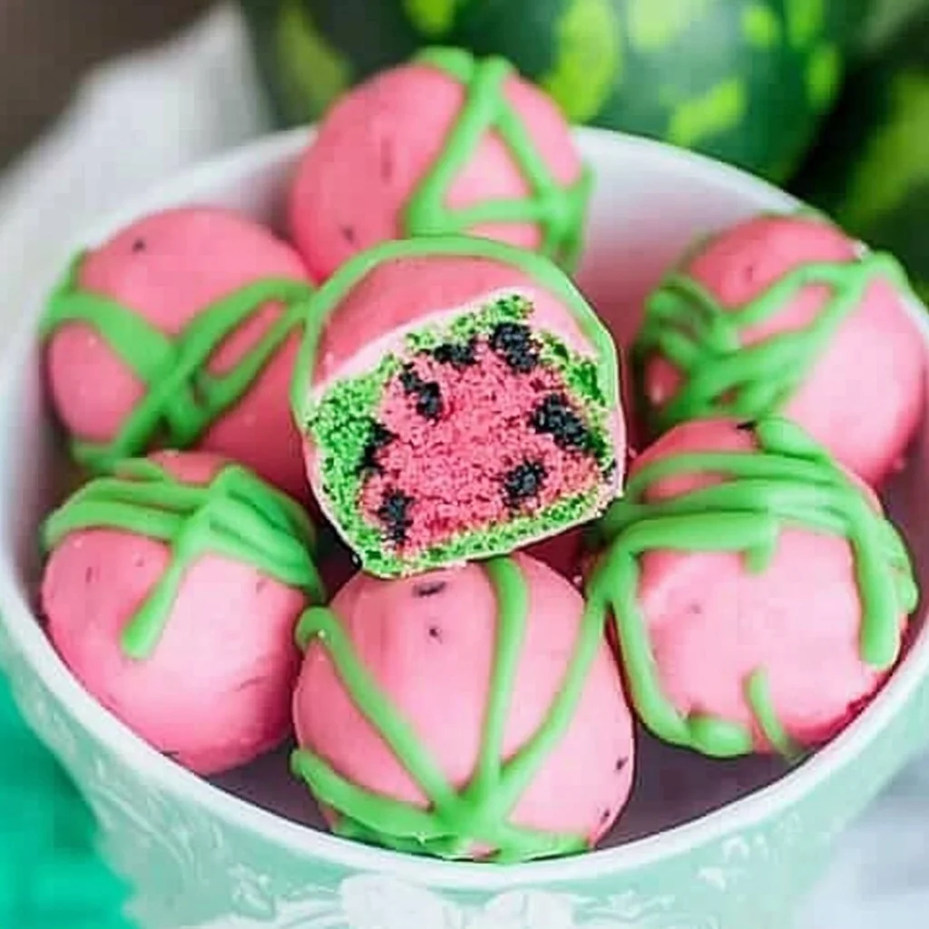Watermelon Cake Pops
