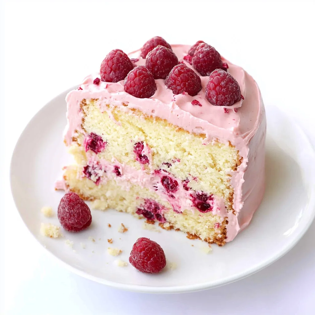 White Chocolate Raspberry Layer Cake