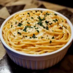 cheesy garlic parmesan spaghetti with cream cheese