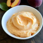 5-Minute Healthy Peach Frozen Yogurt