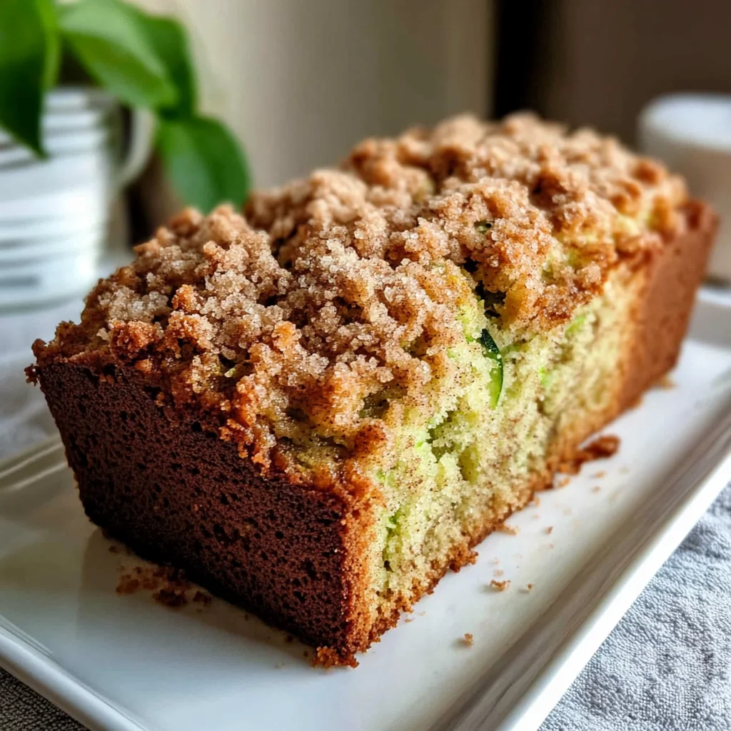 Cinnamon Streusel Topped Zucchini Bread Bakery Style: A Stunning Loaf