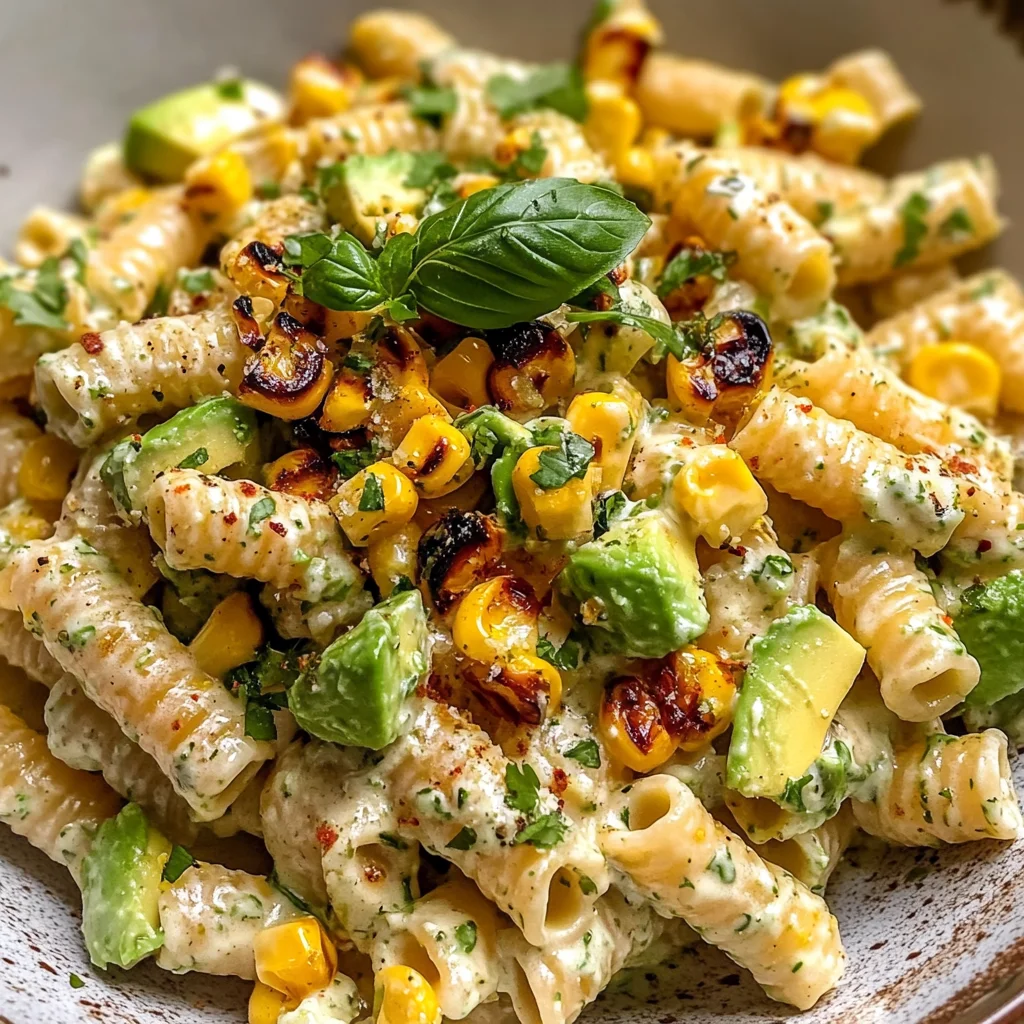 Creamy Street Corn Pasta Salad