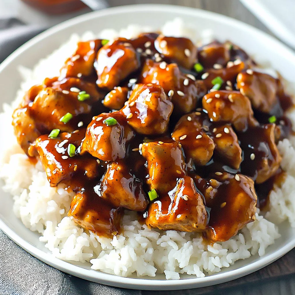 Easy Bourbon Chicken