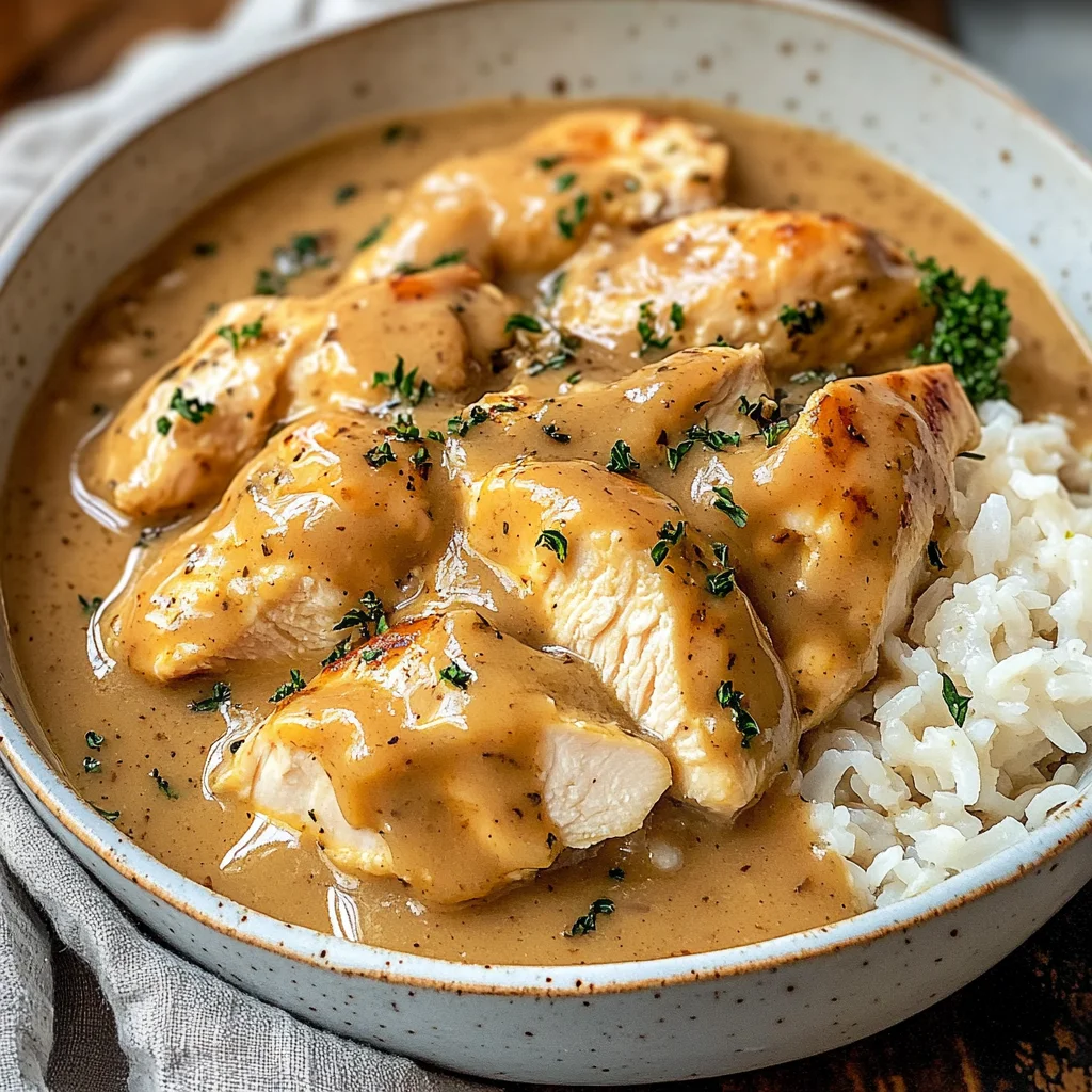 Easy Crockpot Chicken and Gravy