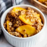 Healthy Peach Crumble