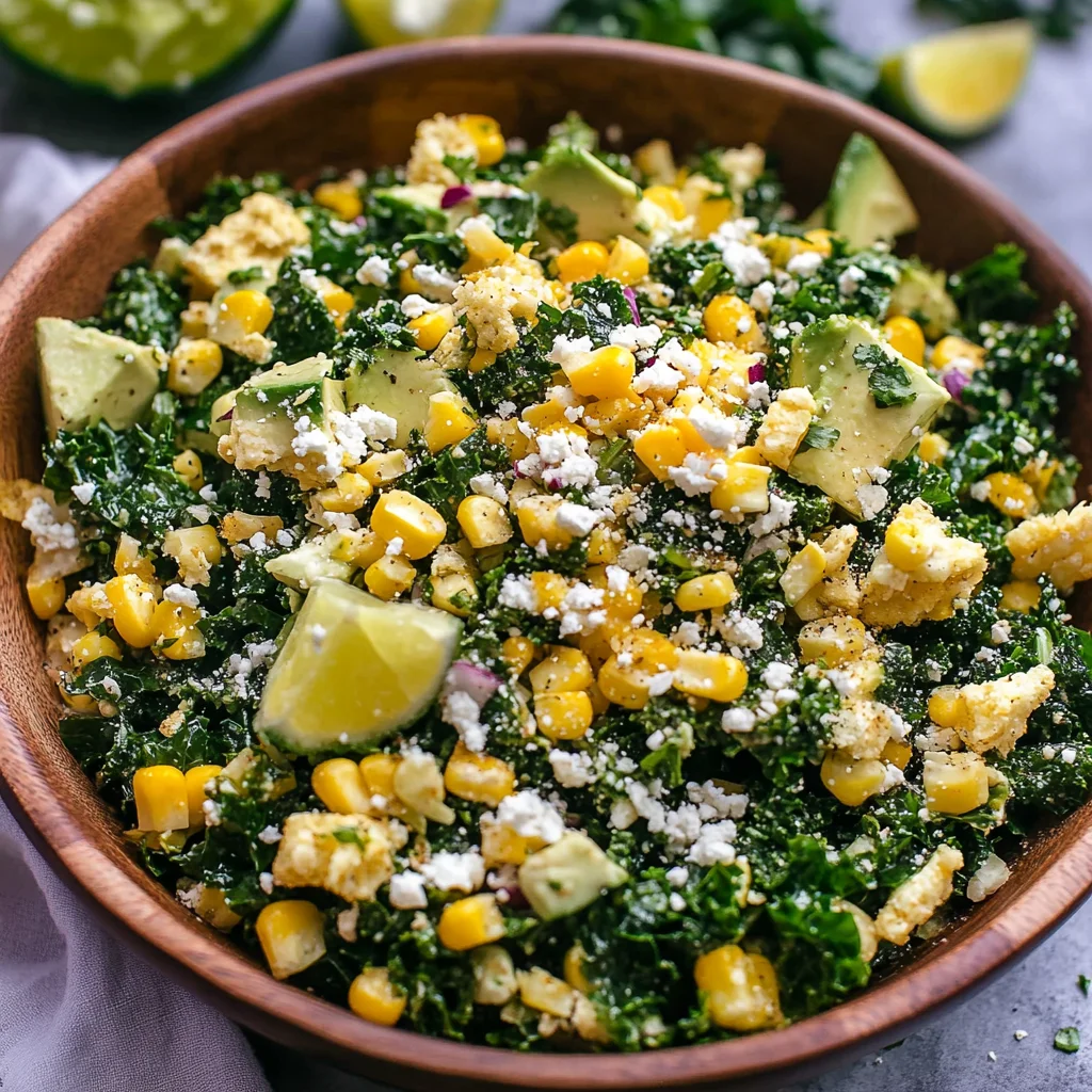 Mexican Street Corn Kale Salad