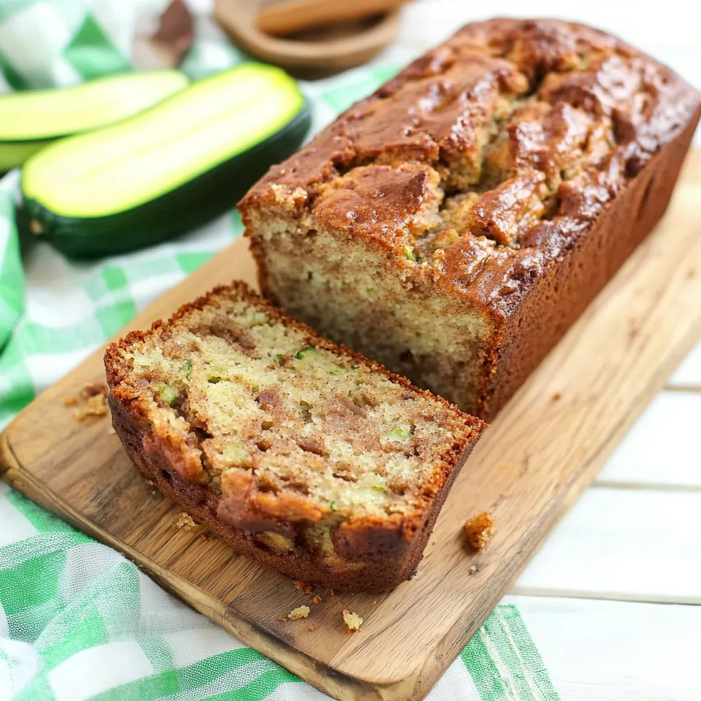 Moist and Delicious Cinnamon Swirl Zucchini Bread