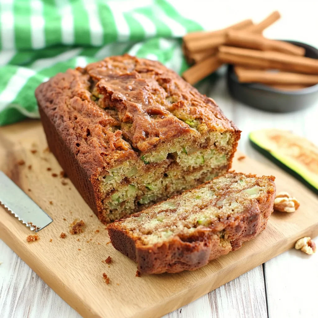 Moist and Delicious Cinnamon Swirl Zucchini Bread