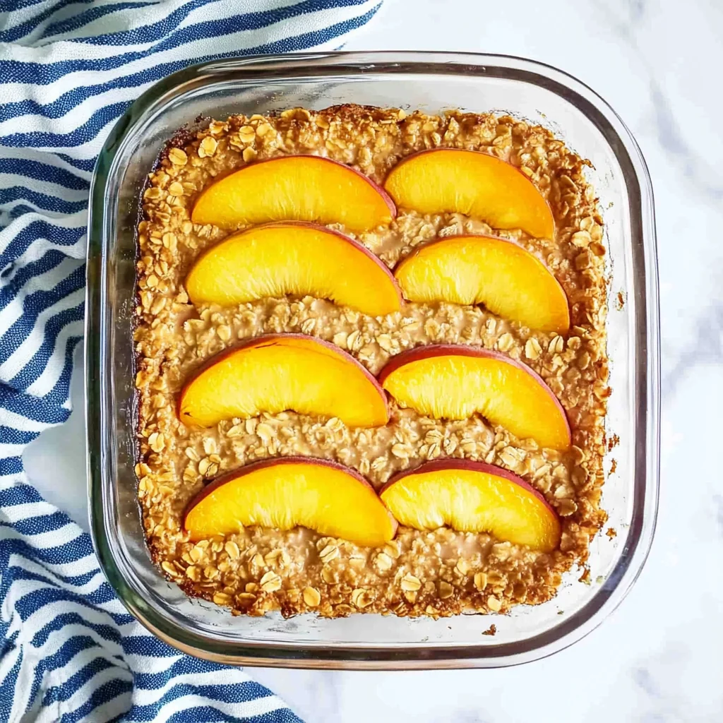 Peach Baked Oatmeal