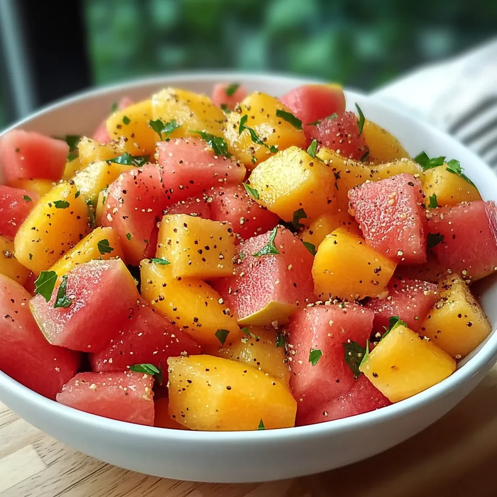 The Peach Watermelon Salad That Tastes Like Summer