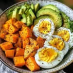 Avocado, Egg & Roasted Sweet Potato Bowl