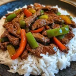 Beef & Pepper Stir-Fry with Rice
