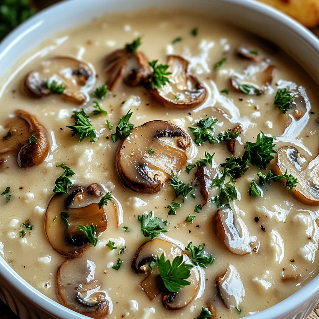 Cottage Cheese Mushroom Soup
