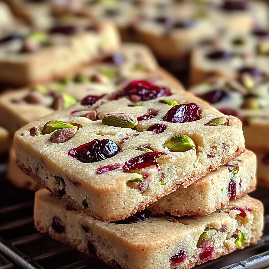 Cranberry Pistachio Shortbread Cookies: A Festive Delight for the Holidays