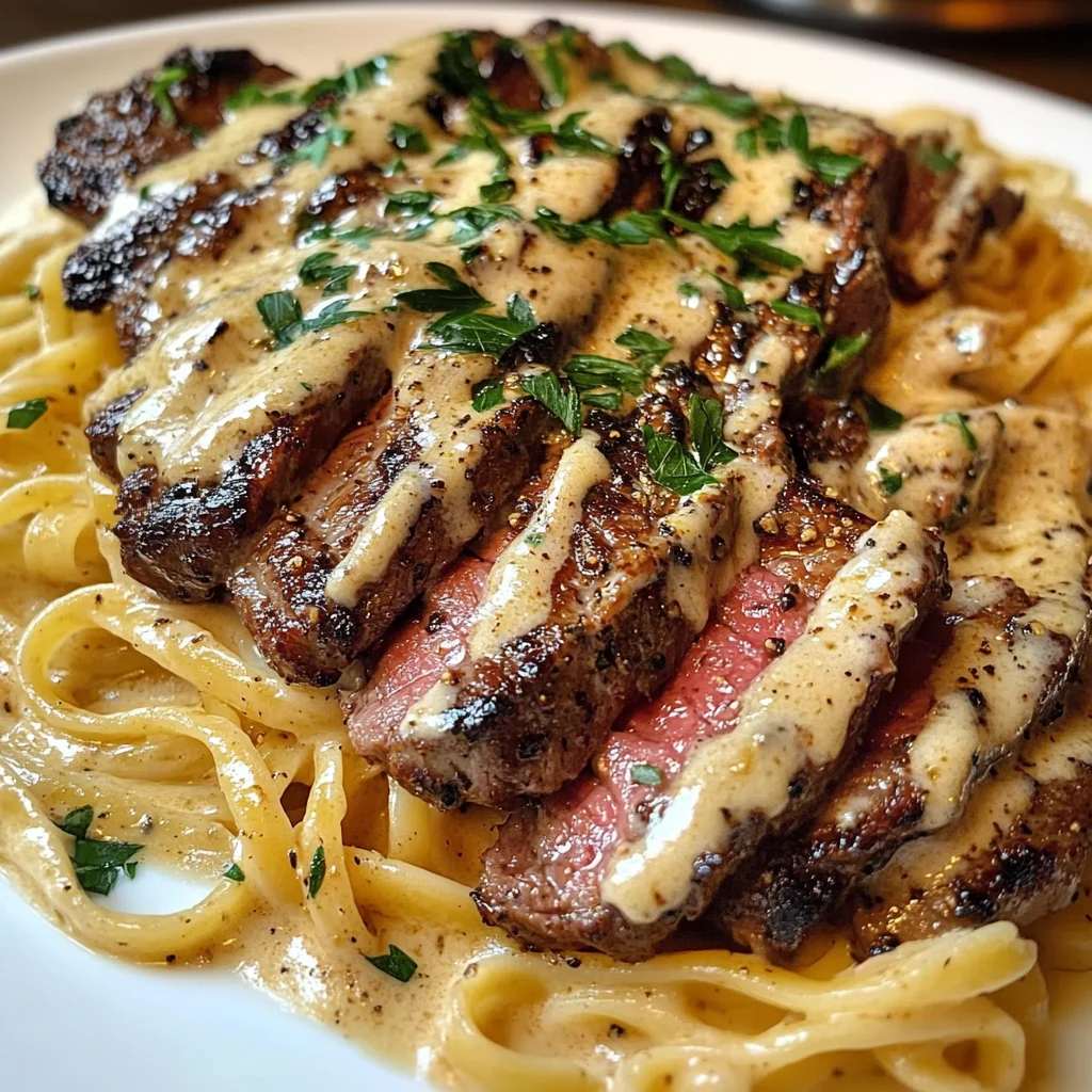 Creamy Cajun Steak Alfredo