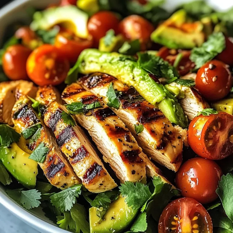 Grilled Chicken Avocado Salad