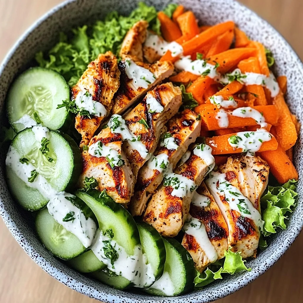 Grilled Chicken & Crunchy Veggie Power Bowl