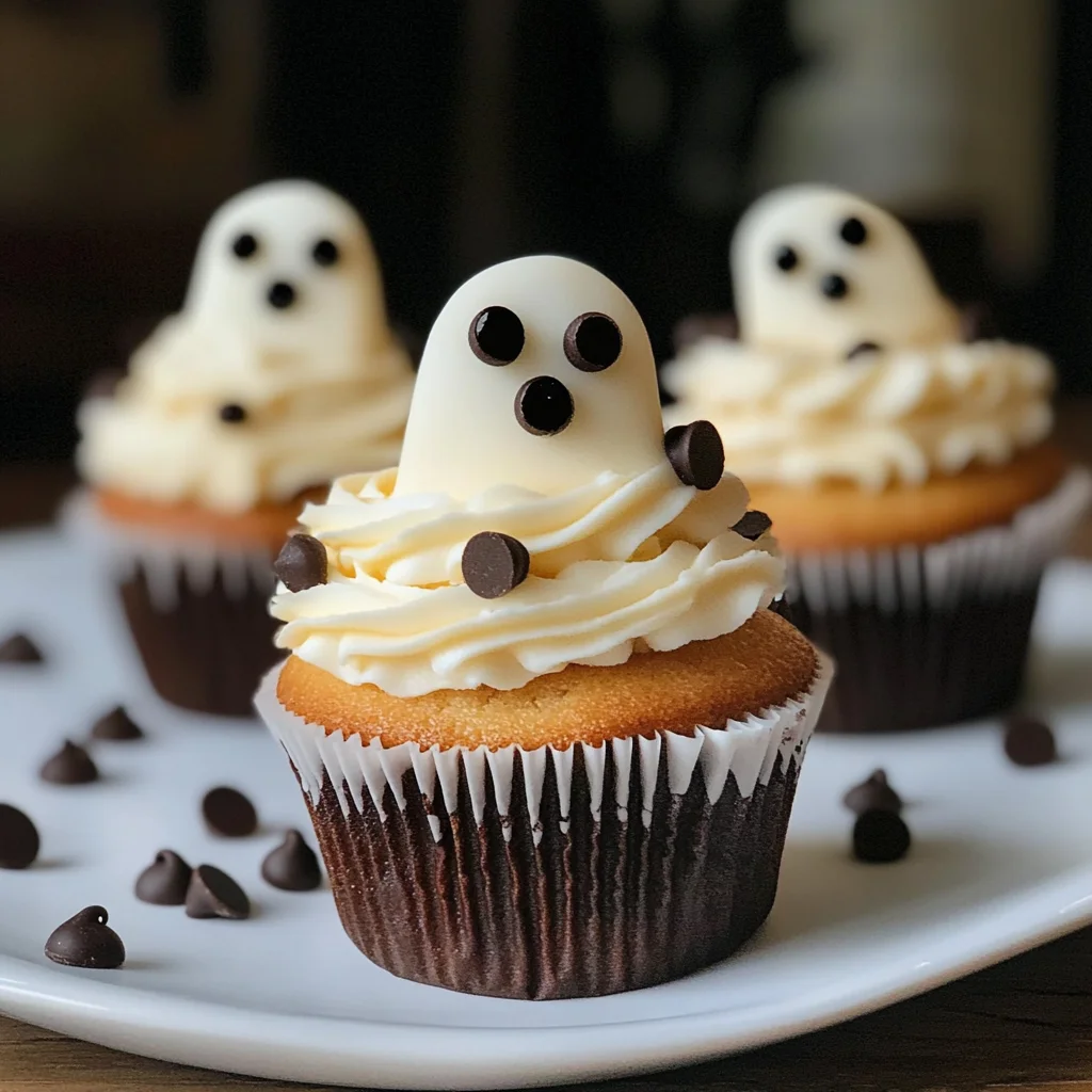 Halloween Cupcakes: Ghost Cupcakes
