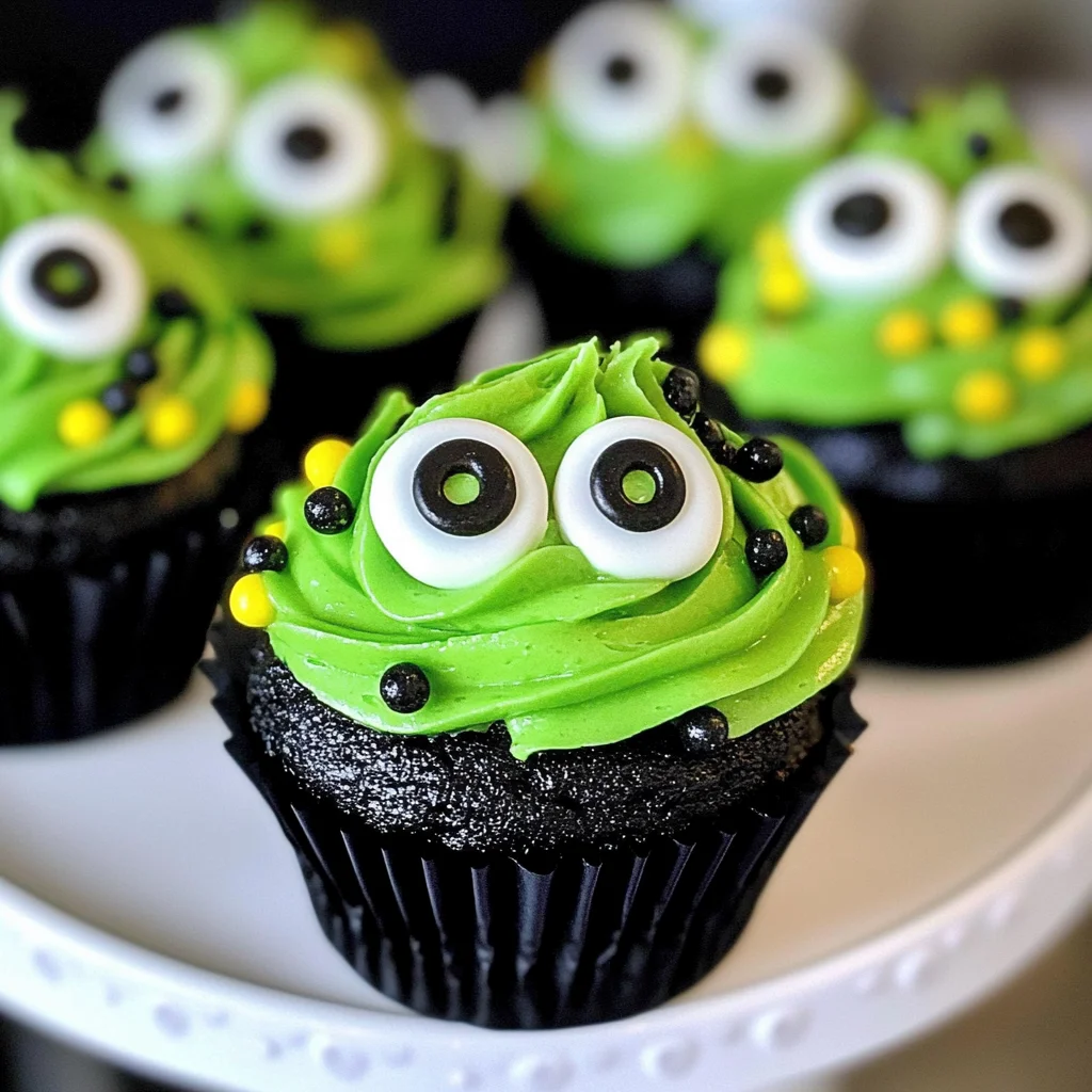 Halloween Slime Cupcakes