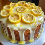 Lemon Cream Cheese Pound Cake with Candied Lemons