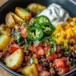 Loaded Potato Taco Bowl