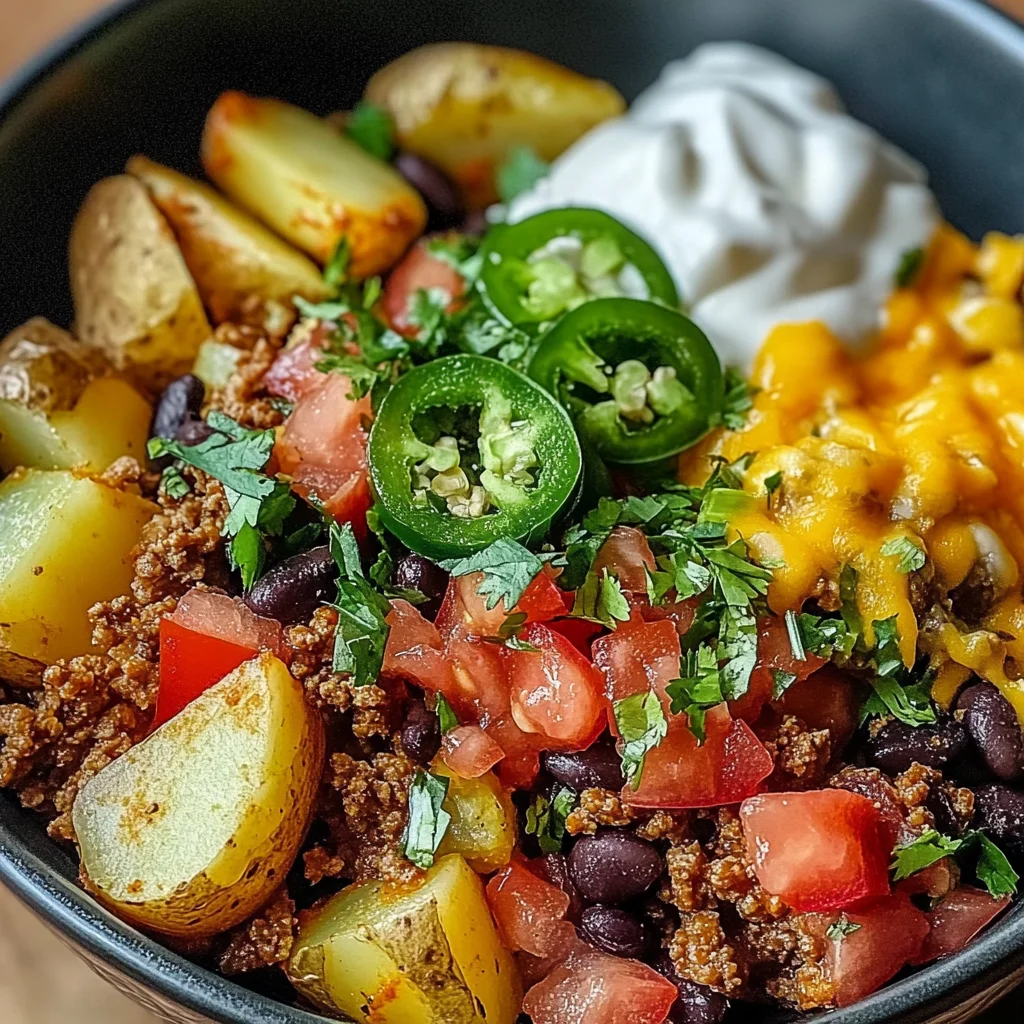 Loaded Potato Taco Bowl