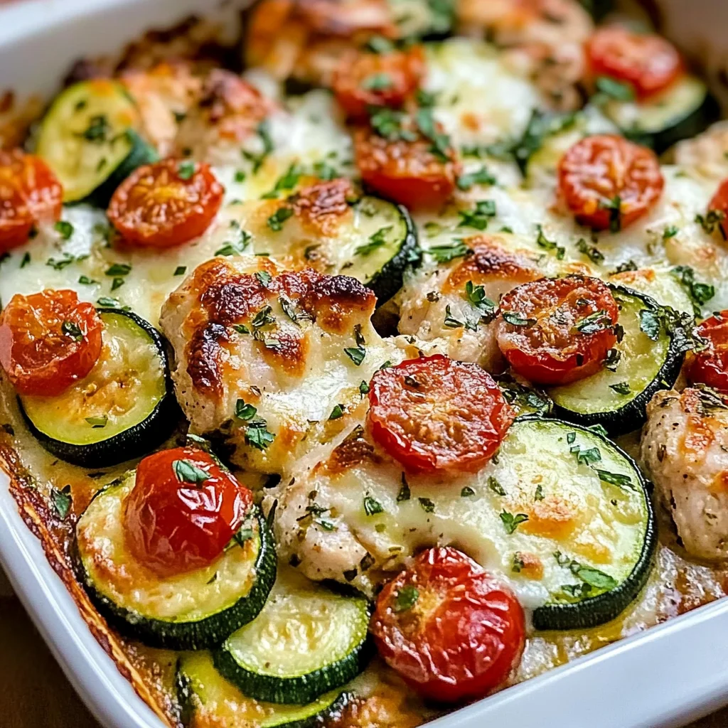 Mediterranean Chicken Zucchini Bake – Healthy, Flavorful & Easy!