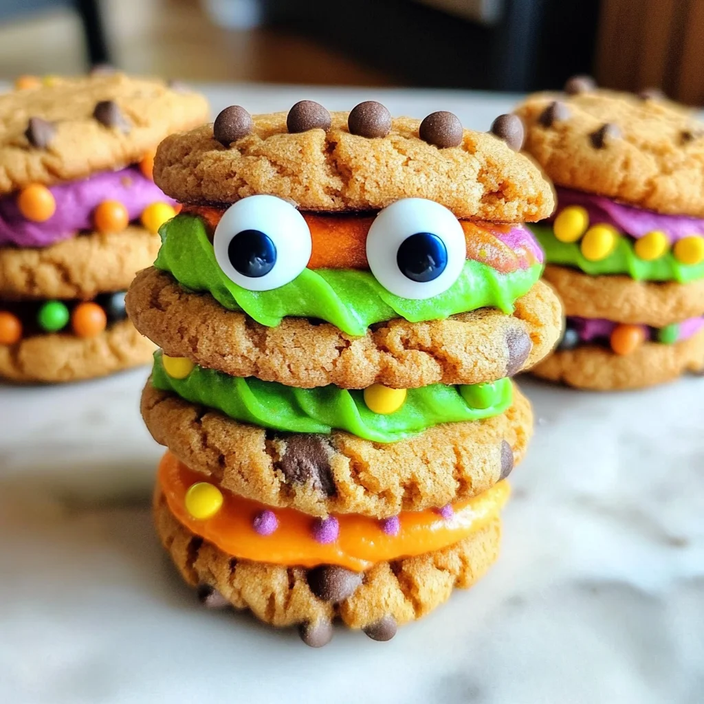 Monster Cookie Sandwiches