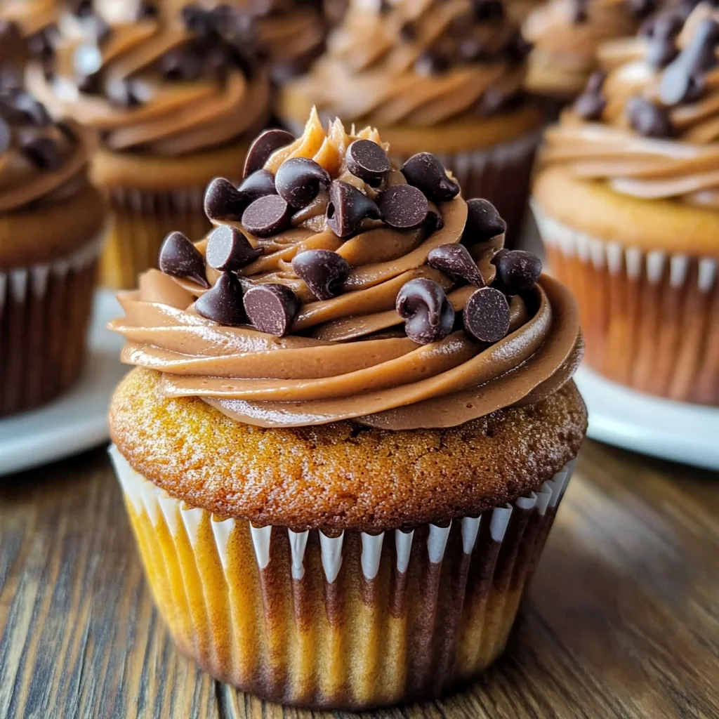 Pumpkin Chocolate Chip Cupcakes