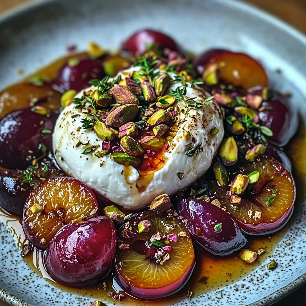 Roasted Plum and Burrata Salad