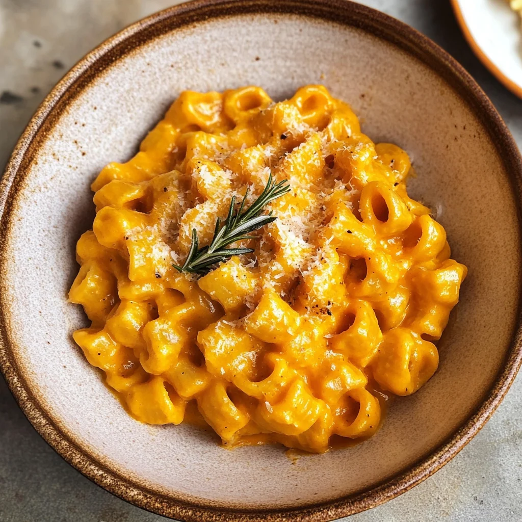 Roasted Pumpkin and Garlic Pasta