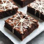 Spider Web Brownies