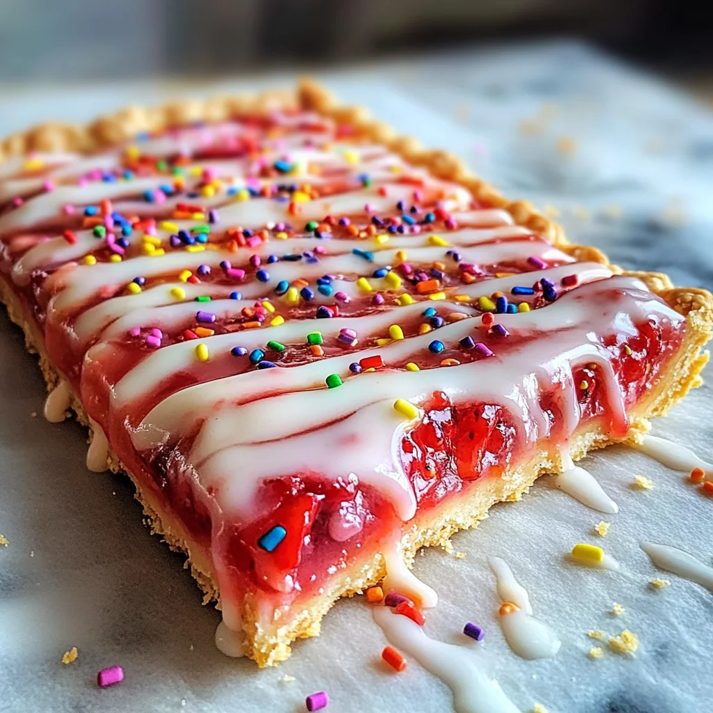 Strawberry Pop Tart Slab Pie Recipe