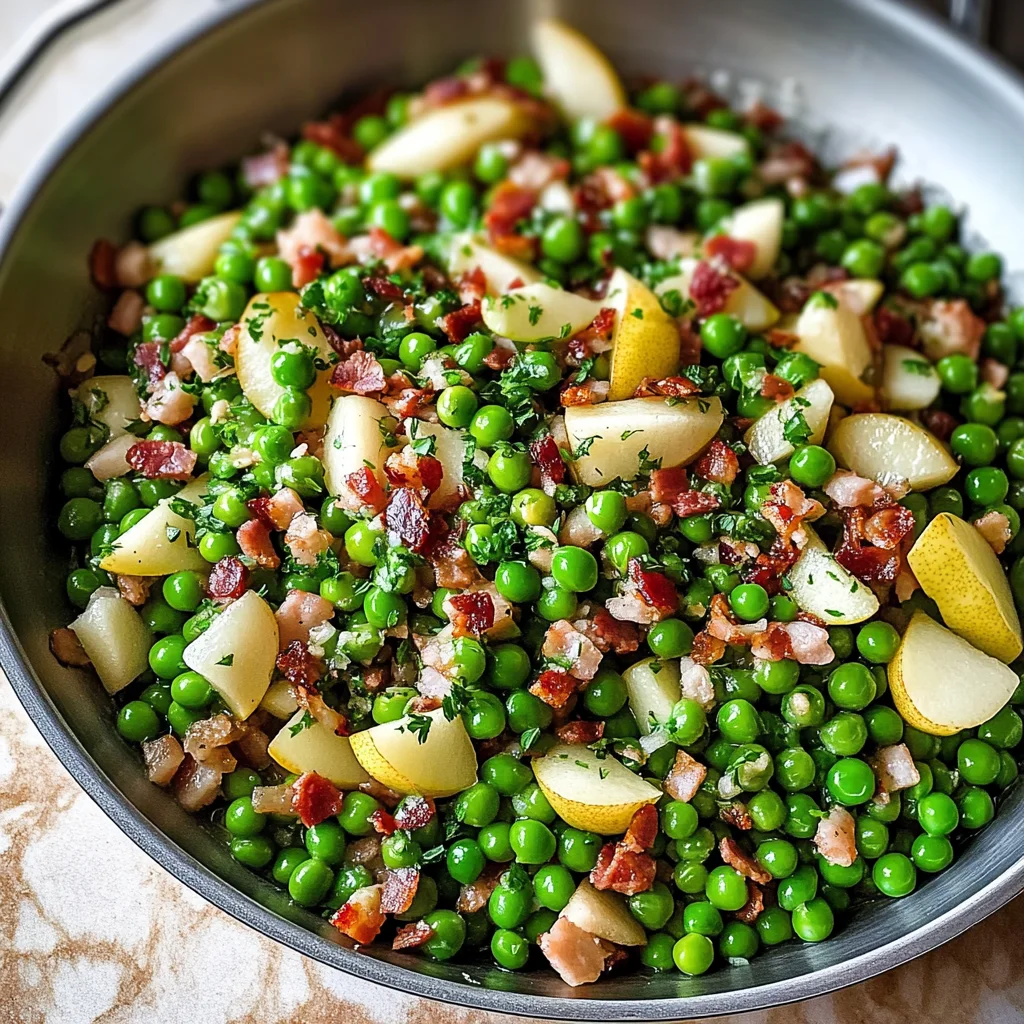 Thanksgiving Peas (with Pear and Pancetta)