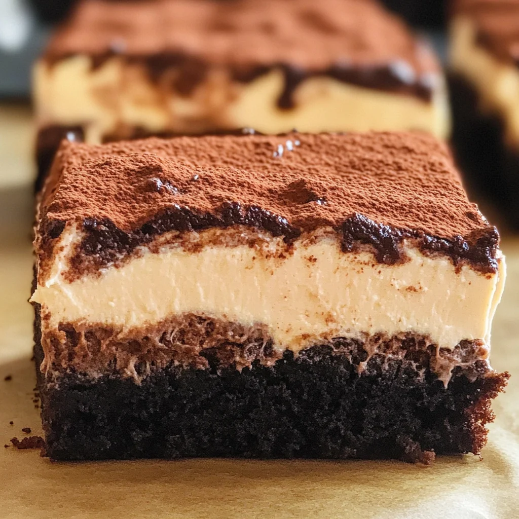 Tiramisu Brownies